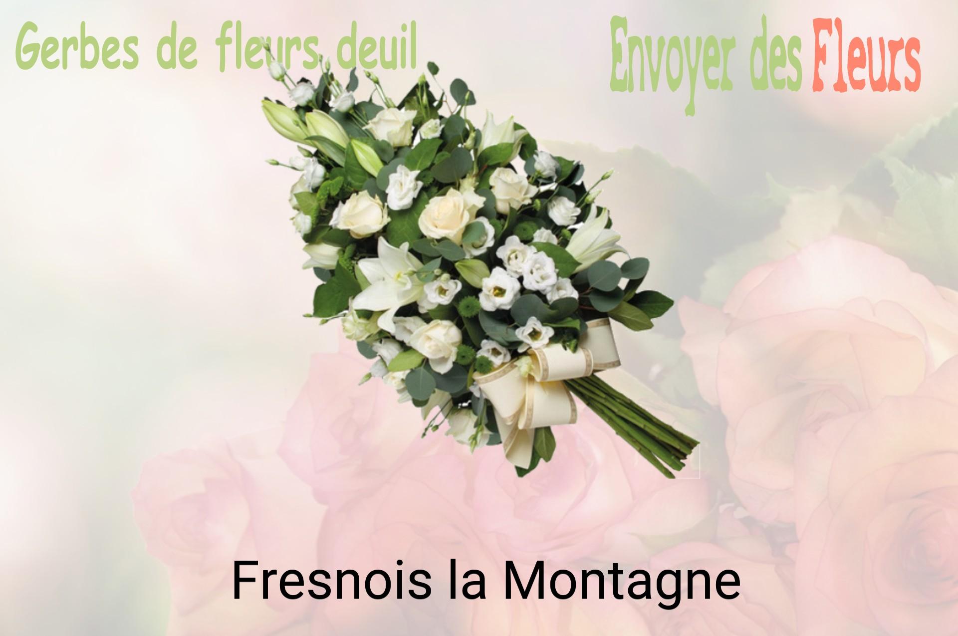 Gerbe de fleurs de deuil livrée à Fresnois-la-Montagne